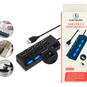 Adaptador Porta USB  4 portas USB